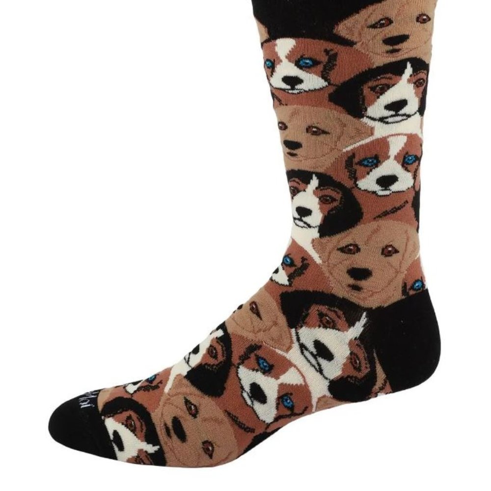 Puppy Men's Bamboo Crew Socks